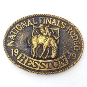 1979 Hesston Rodeo Belt Buckle National Finals